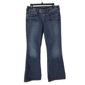 Silver‎ Jeans Bootcut Jeans 29/31 Low Rise Stretch Dark Wash Aiko